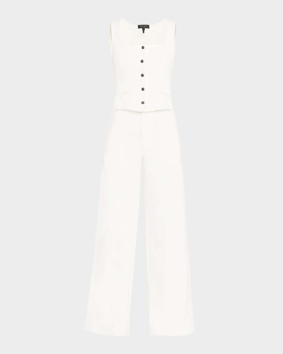 Marianna Wide-Leg Ponte Jumpsuit